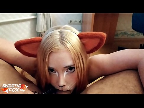 ❤️ Kitsune swallow dick and cum in her mouth ️❌ Russian porn at us